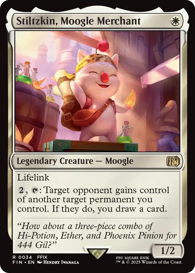 Stiltzkin, Moogle Merchant