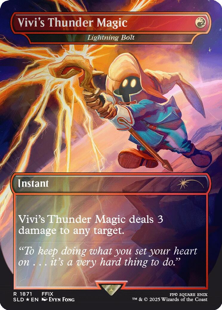 Vivi's Thunder Magic - Lightning Bolt (Rainbow Foil)