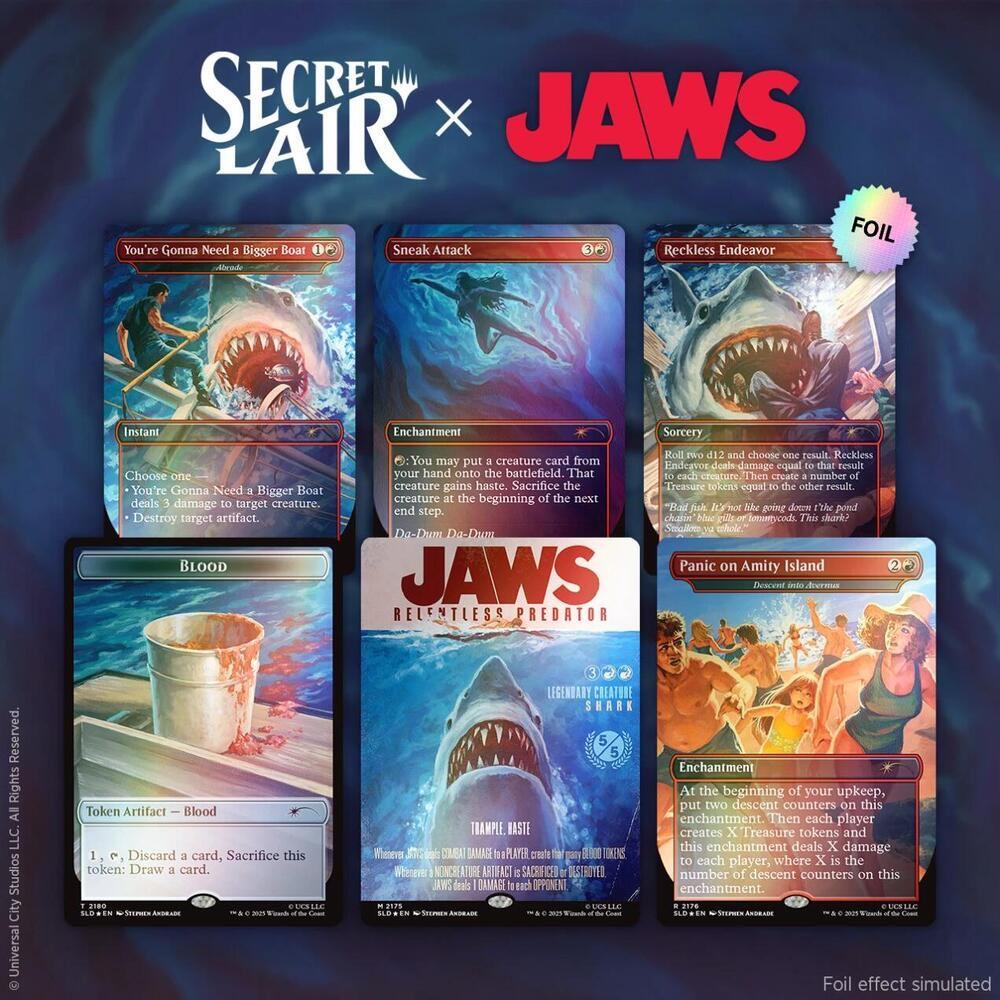 Secret Lair x Jaws: Terror of Amity Island - Rainbow Foil Edition.