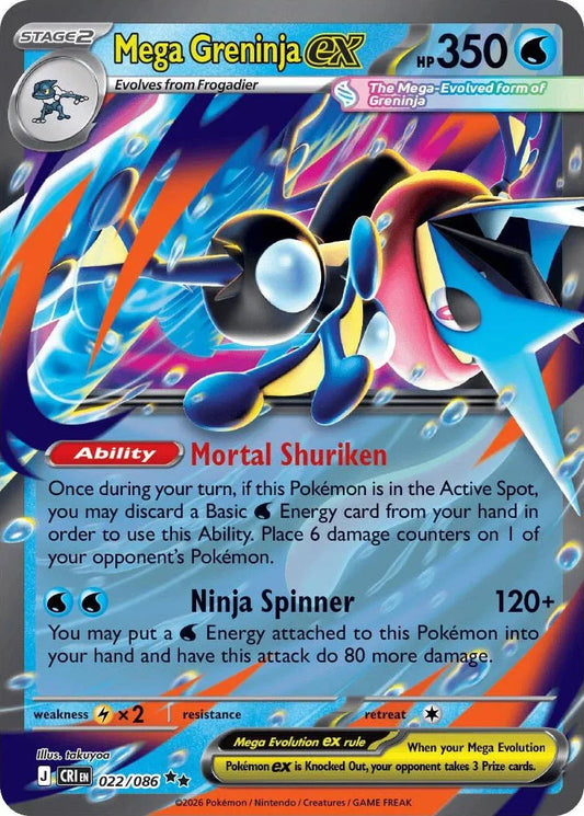 Mega Greninja ex - 022/086 [CRI - 022/086]
