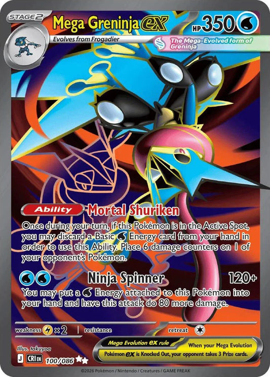 Mega Greninja ex - 100/086 [CRI - 100/086]