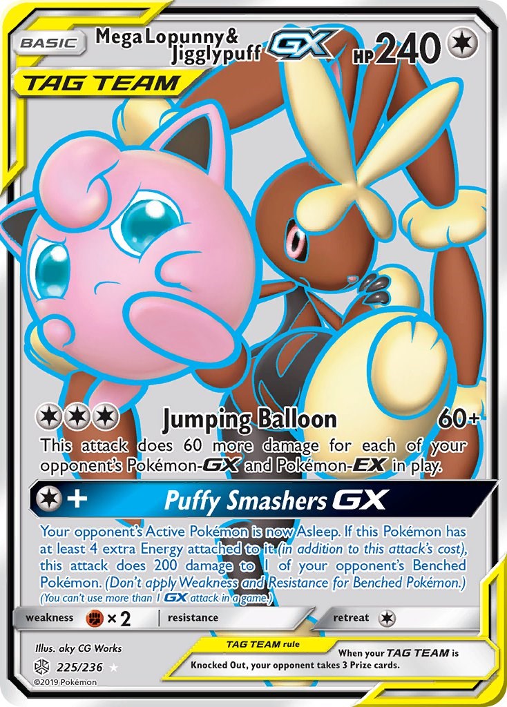 Mega Lopunny & Jigglypuff GX (Full Art)