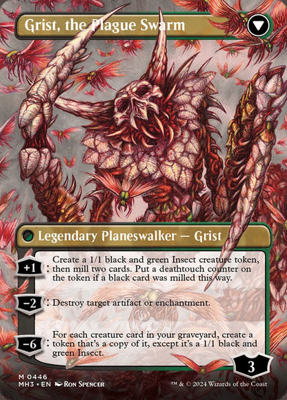 Grist, Voracious Larva (Borderless) (Back)