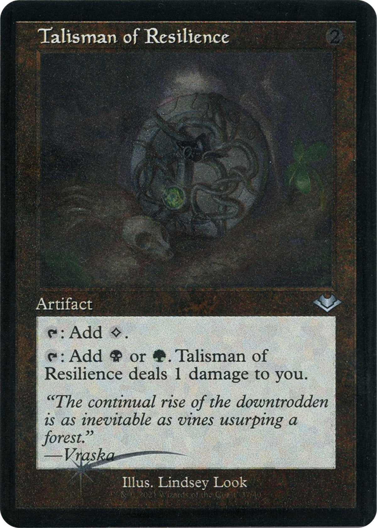 Talisman of Resilience (Retro Frame) (Foil Etched)