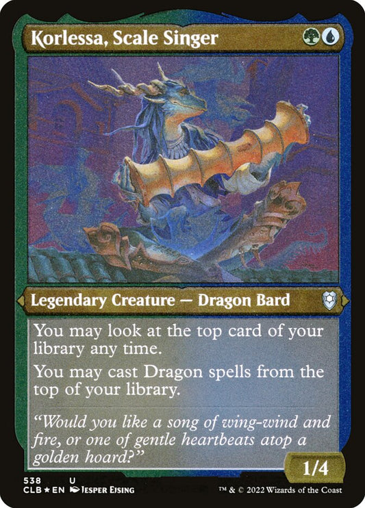 Korlessa, Scale Singer (Foil Etched)