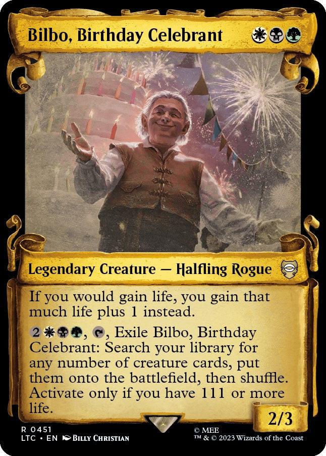 Bilbo, Birthday Celebrant (Showcase Scrolls)