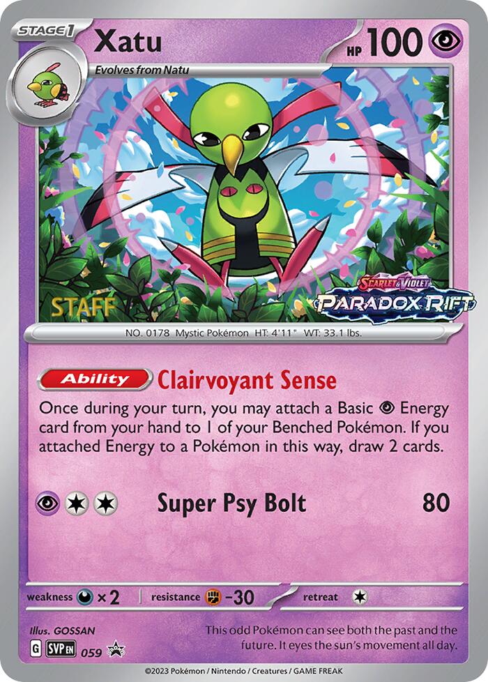 Xatu - 059 (Prerelease) [Staff]