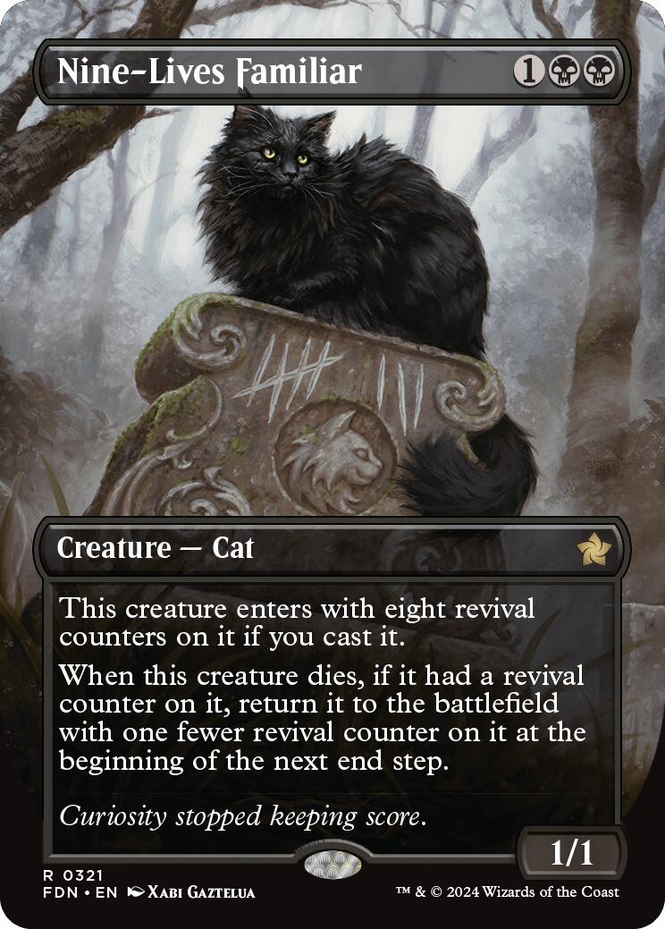 Nine-Lives Familiar (Borderless)