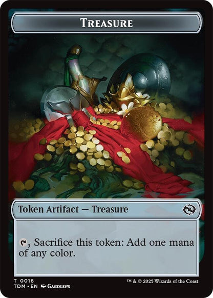 Zombie Druid // Treasure Double-Sided Token (Back)