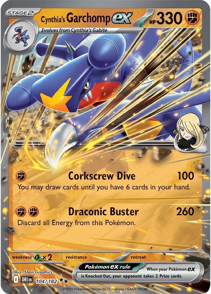 Cynthia's Garchomp ex - 104/182
