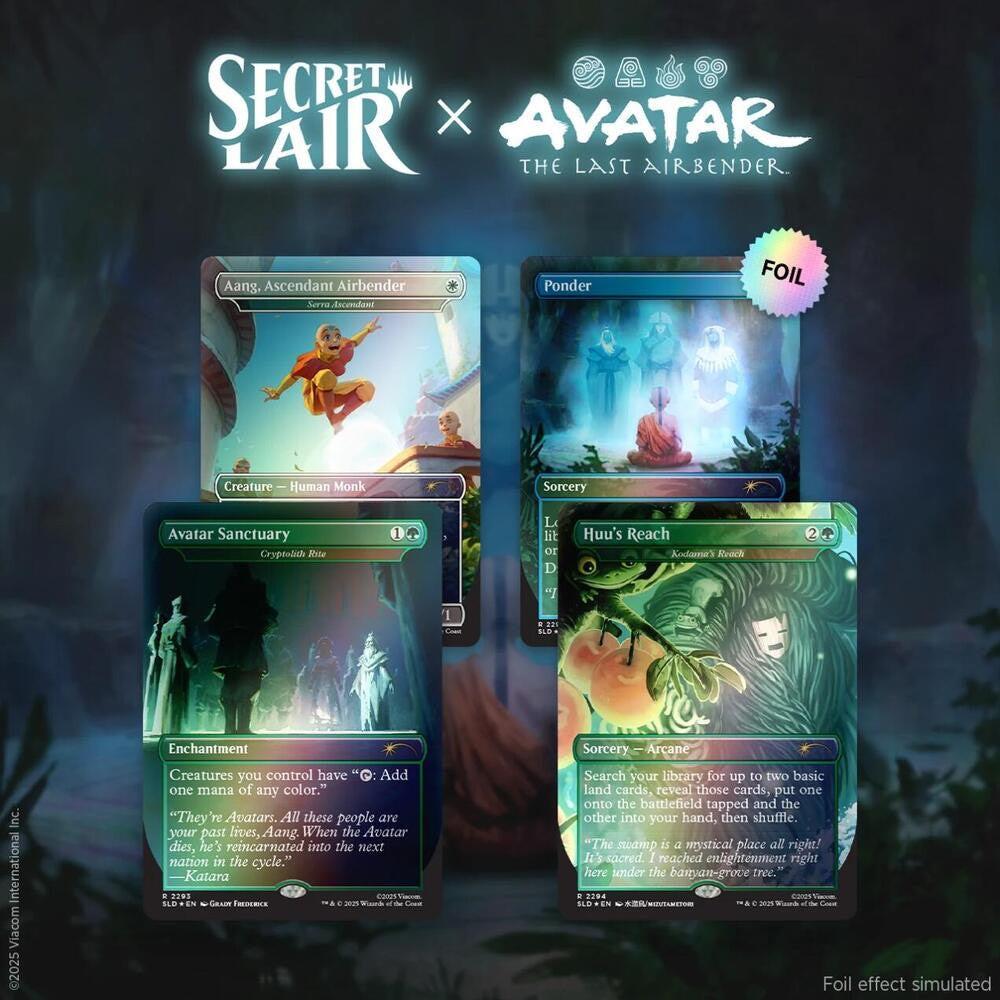 Secret Lair x Avatar: The Last Airbender: A Lot To Learn - Rainbow Foil Edition.
