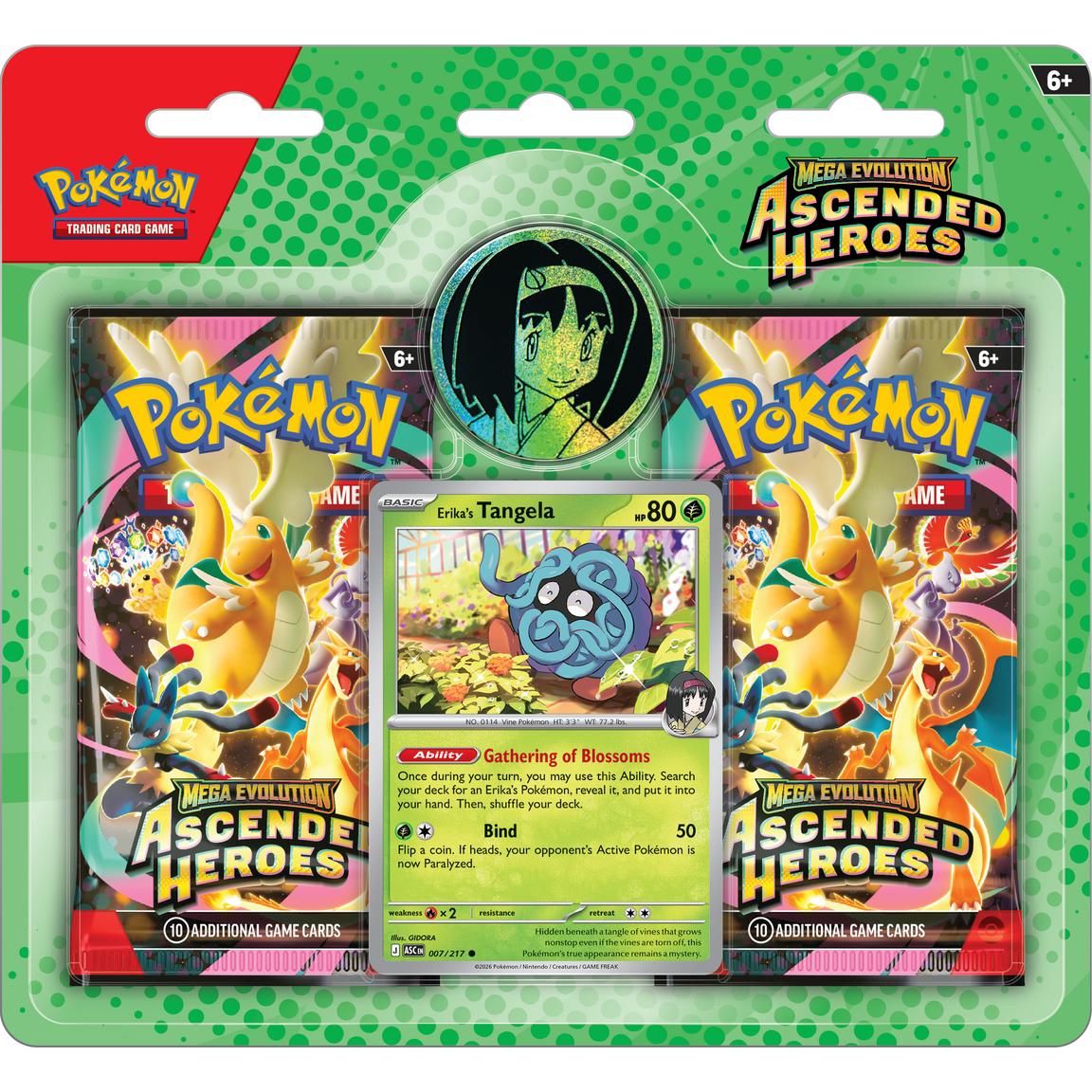 Mega Evolution: Ascended Heroes 2 Pack Blister - Erika