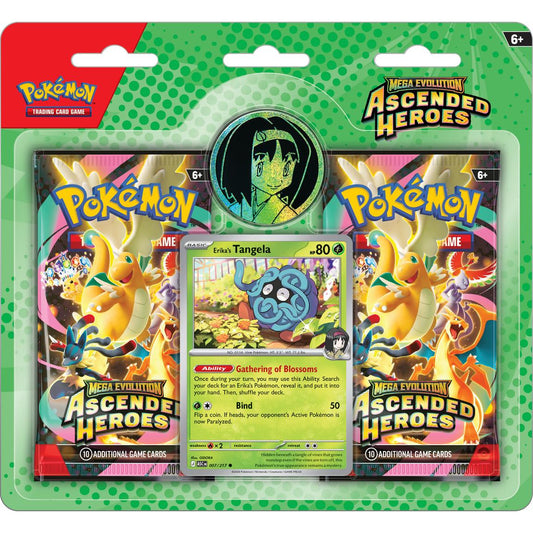 Mega Evolution: Ascended Heroes 2 Pack Blister - Erika