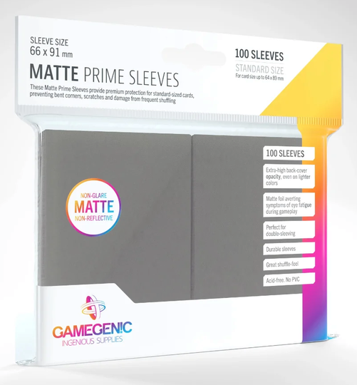 Gamegenic Prime Sleeve - Gray.
