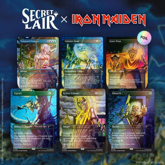 Secret Lair x Iron Maiden: Album Art - Rainbow Foil Edition&nbsp;.