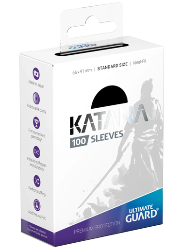 Ultimate Guard Katana Sleeves - Black.
