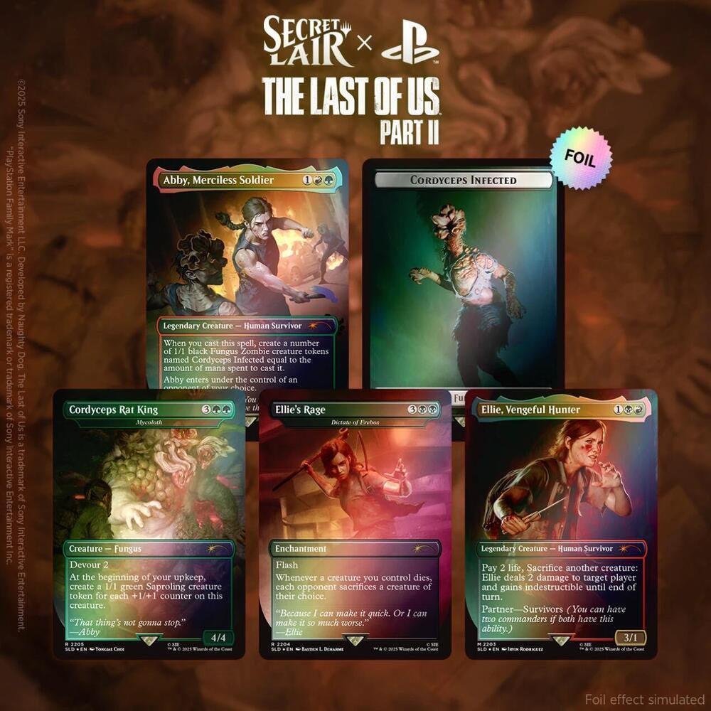 Secret Lair x The Last of Us Part II - Rainbow Foil Edition.