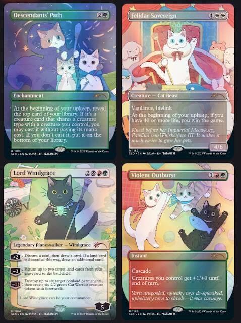 Secret Lair Drop: LOOK AT THE KITTIES - Traditional Foil Edition&nbsp;.