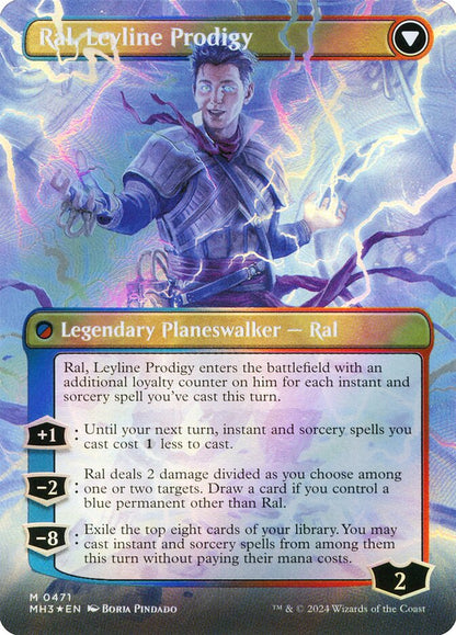 Ral, Monsoon Mage (Borderless) (Textured Foil) (Back)
